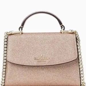 Kate Spade Darcy Glitter Micro Sachel Rose Gold- brand new-protective packaging